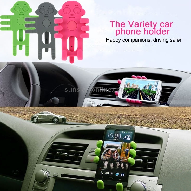 Monkey Style Air Vent Car Mount Silicone Variety Holder Monkey Style Air Vent Car Mount Silicone Variety Holder