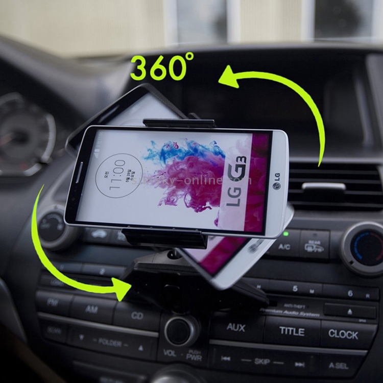 360 Degree Rotatable Universal Car CD Slot Phone Holder Stand Mount 360 Degree Rotatable Universal Car CD Slot Phone Holder Stand Mount