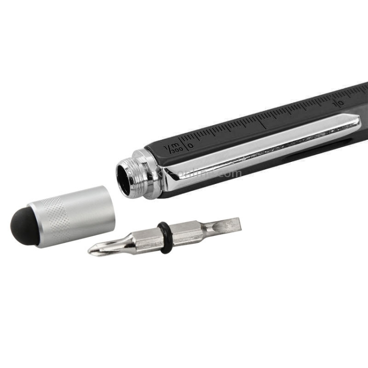 Multi-functional 6 in 1 Professional Stylus Pen(Black) Multi-functional 6 in 1 Professional Stylus Pen(Black)