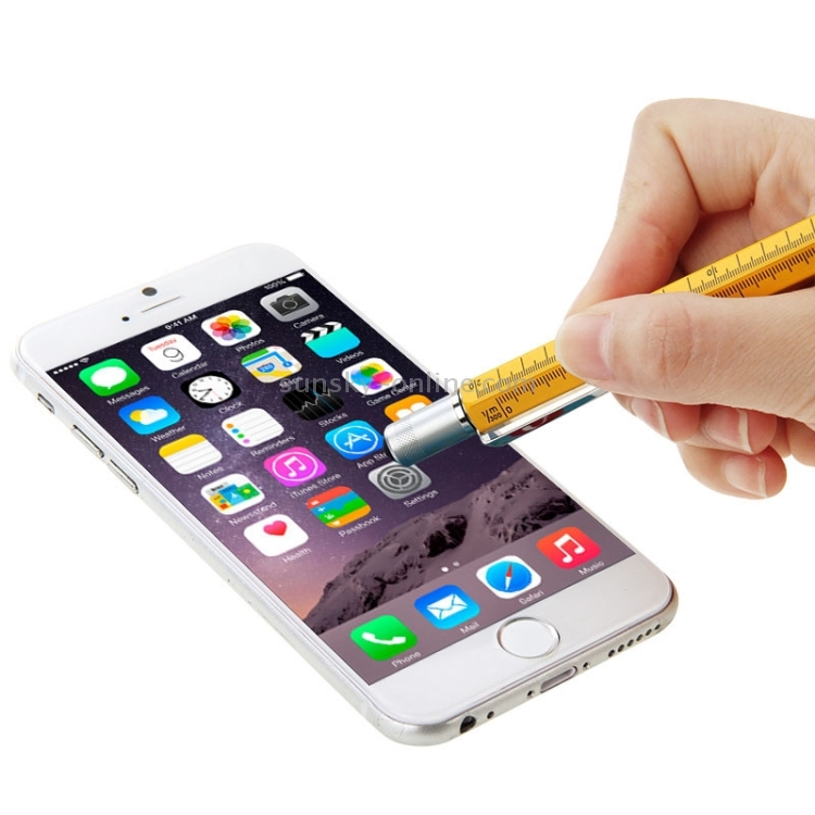 Multi-functional 6 in 1 Professional Stylus Pen(Black) Multi-functional 6 in 1 Professional Stylus Pen(Black)