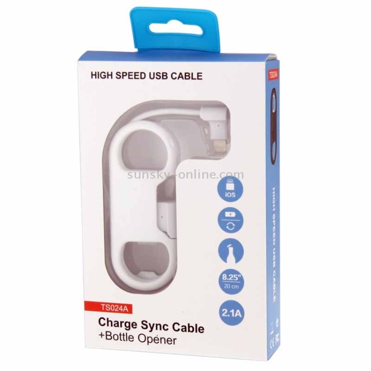 High Speed USB Cable / Charge Sync Cable with Bottle Opener