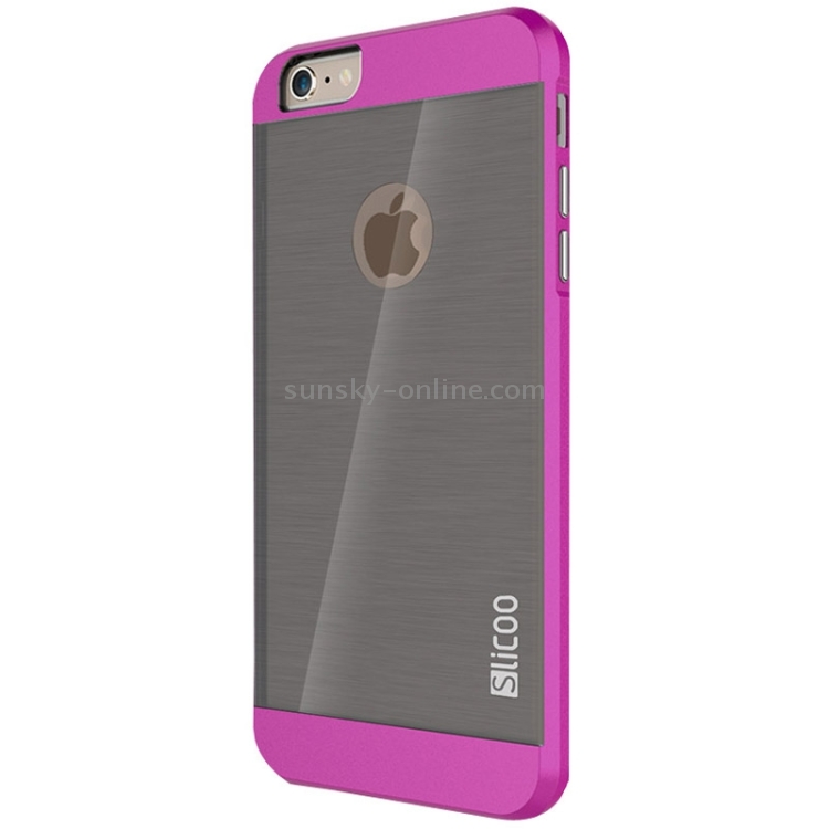 Slicoo Brushed Texture Electroplating Combination Case for iPhone 6 & 6S(Magenta) Slicoo Brushed Texture Electroplating Combination Case for iPhone 6 & 6S(Magenta)