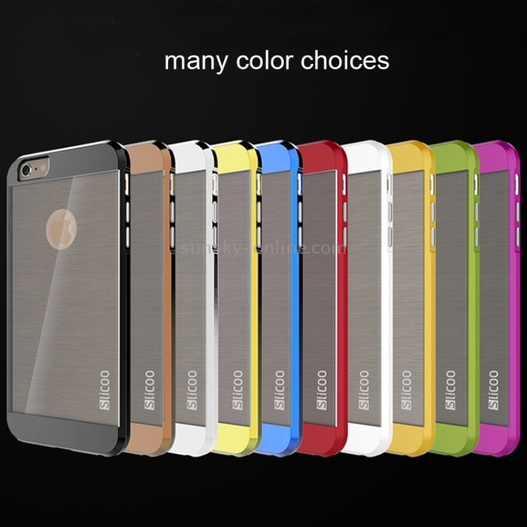 Slicoo Brushed Texture Electroplating Combination Case for iPhone 6 & 6S(Magenta) Slicoo Brushed Texture Electroplating Combination Case for iPhone 6 & 6S(Magenta)