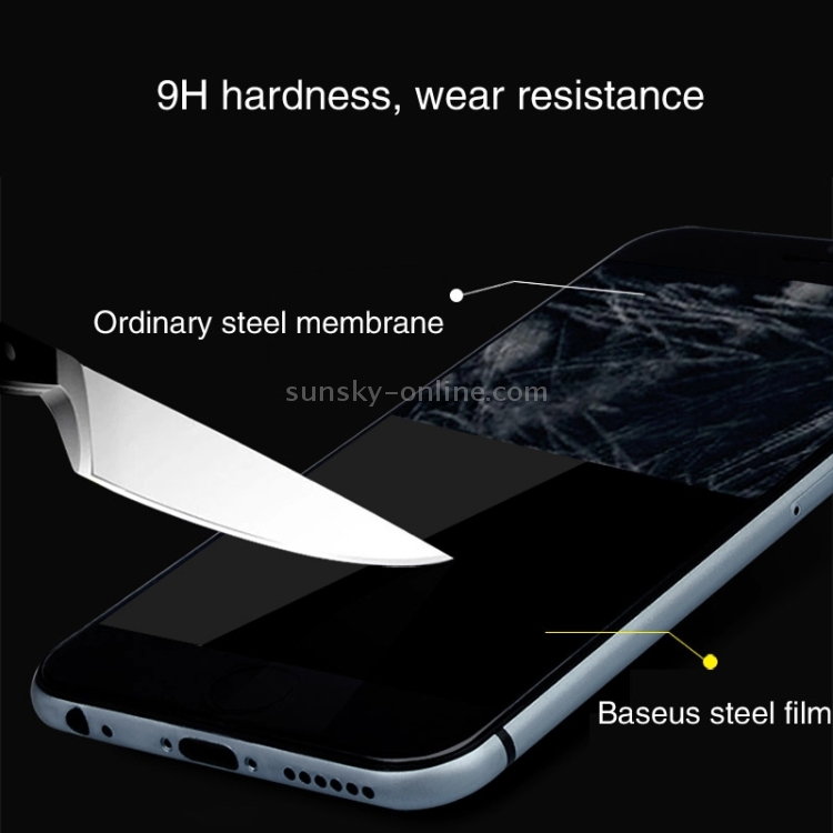 Baseus Ultrathin 0.2mm Silk-screen Explosion-proof Full Screen Tempered Glass Film for iPhone 6(White) Baseus Ultrathin 0.2mm Silk-screen Explosion-proof Full Screen Tempered Glass Film for iPhone 6(White)