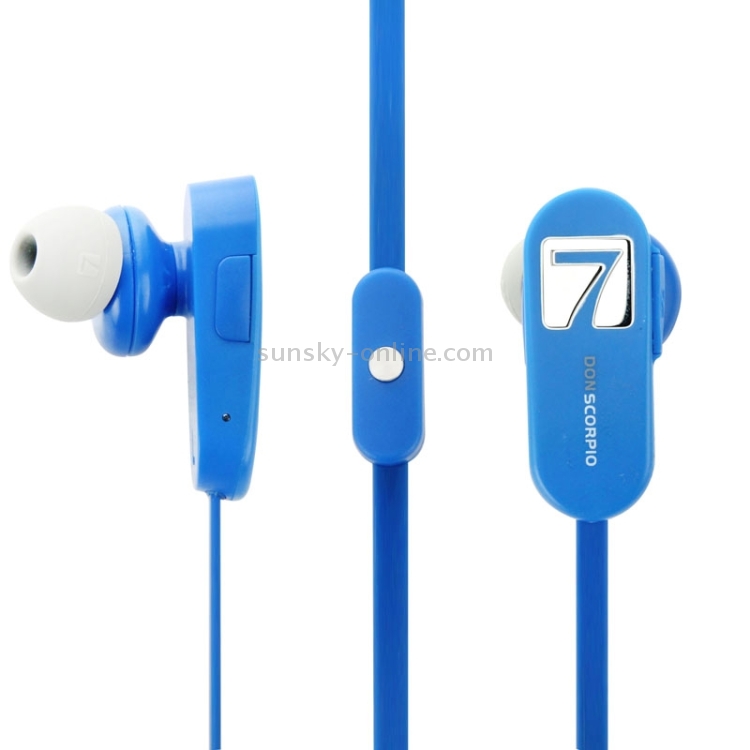7 DON SCORPIO SMUSHROOM Bluetooth Stereo Sport in-ear Earphone with Mic(Blue) 7 DON SCORPIO SMUSHROOM Bluetooth Stereo Sport in-ear Earphone with Mic(Blue)