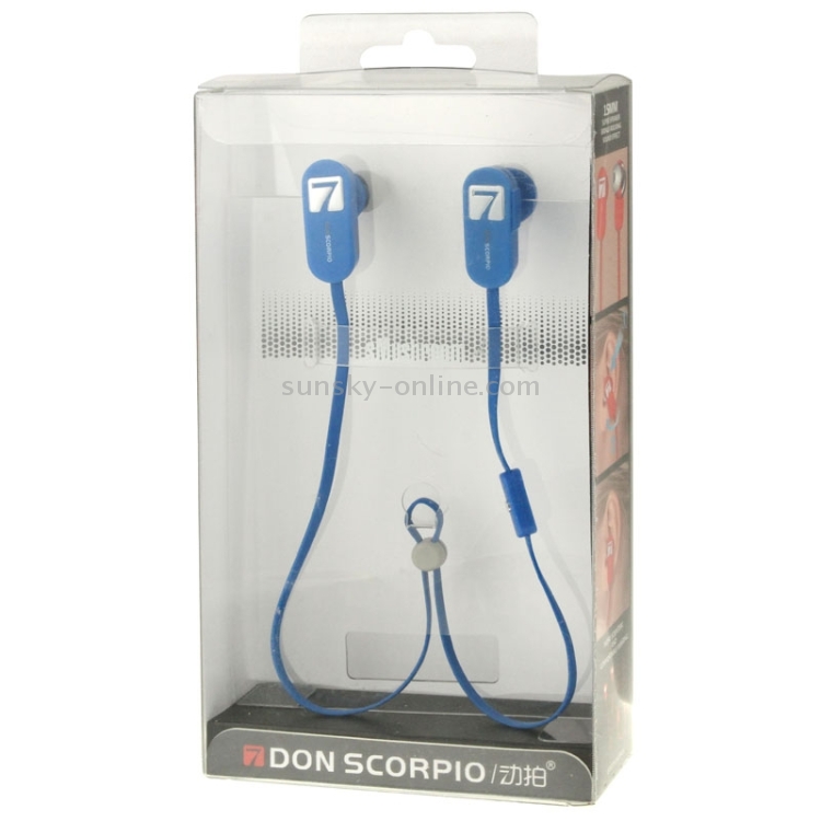 7 DON SCORPIO SMUSHROOM Bluetooth Stereo Sport in-ear Earphone with Mic(Blue) 7 DON SCORPIO SMUSHROOM Bluetooth Stereo Sport in-ear Earphone with Mic(Blue)