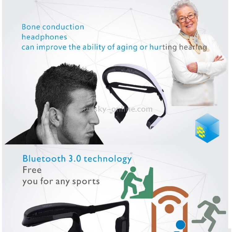 DIGICare Ear Hook Bone Conduction Bluetooth 3.0 Sports Headphone Headset with Mic, Support NFC / HiFi Sound / Calling Function(White) DIGICare Ear Hook Bone Conduction Bluetooth 3.0 Sports Headphone Headset with Mic, Support NFC / HiFi Sound / Calling Function(White)