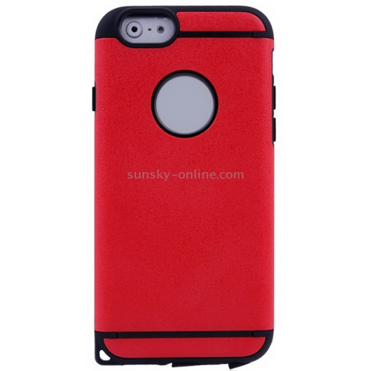 Plastic + TPU Combination Case for iPhone 6 & 6S(Red)
