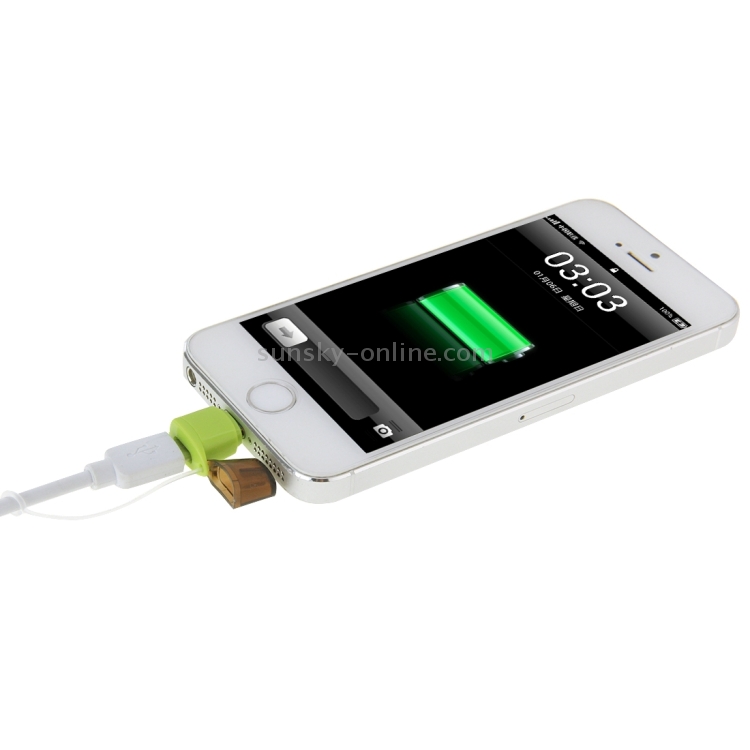 Micro USB to 8pin Connector Converter Adapter with Sling for iPhone 6 Plus / 6s Plus / 6 / 6s / 5 / 5S / 5C(Green) Micro USB to 8pin Connector Converter Adapter with Sling for iPhone 6 Plus / 6s Plus / 6 / 6s / 5 / 5S / 5C(Green)