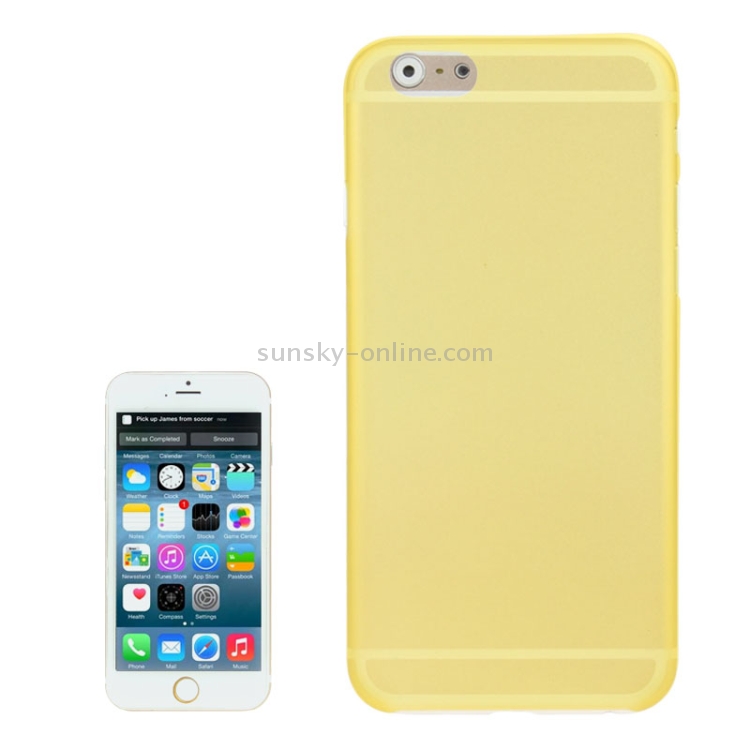 0.3mm Ultra-thin Polycarbonate Material PC Protection Shell for iPhone 6 Plus, Transparent Version / Matte Edition(Yellow) 0.3mm Ultra-thin Polycarbonate Material PC Protection Shell for iPhone 6 Plus, Transparent Version / Matte Edition(Yellow)