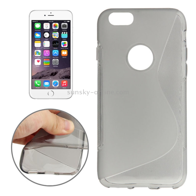 S Line Anti-skid Frosted TPU Protective Case for iPhone 6 Plus(Grey) S Line Anti-skid Frosted TPU Protective Case for iPhone 6 Plus(Grey)