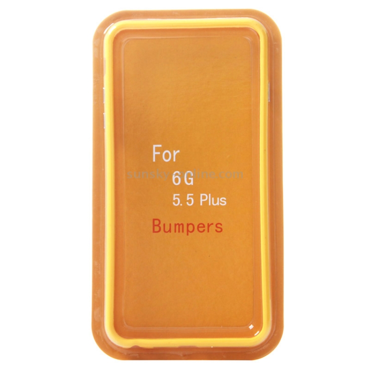 Transparent Plastic + TPU Bumper Frame Case for iPhone 6 Plus & 6S Plus(Yellow) Transparent Plastic + TPU Bumper Frame Case for iPhone 6 Plus & 6S Plus(Yellow)
