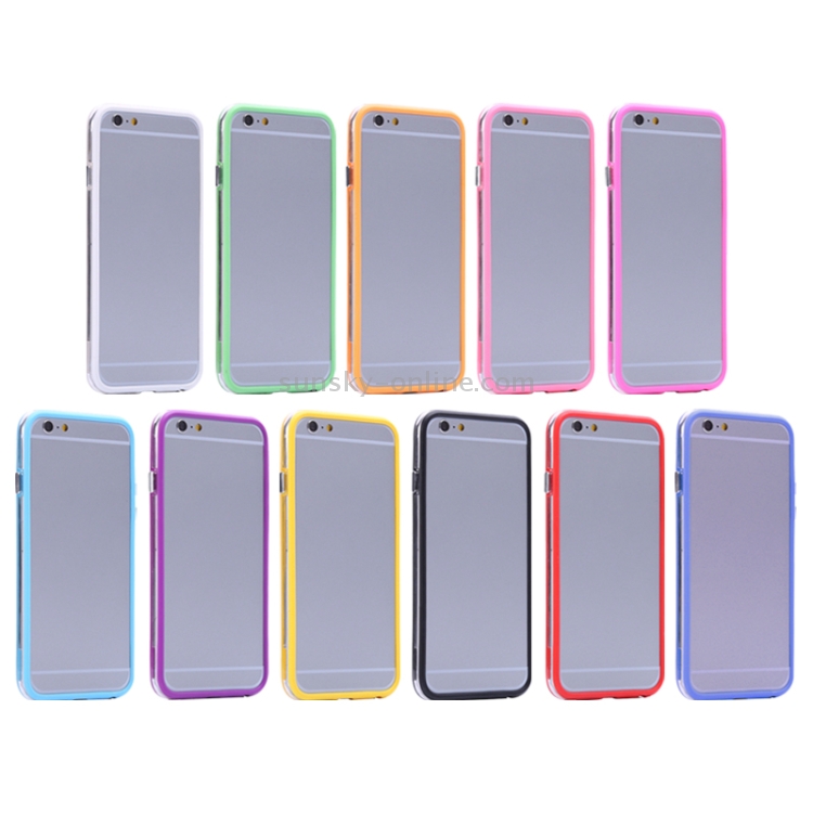 Transparent Plastic + TPU Bumper Frame Case for iPhone 6 Plus & 6S Plus(Yellow) Transparent Plastic + TPU Bumper Frame Case for iPhone 6 Plus & 6S Plus(Yellow)