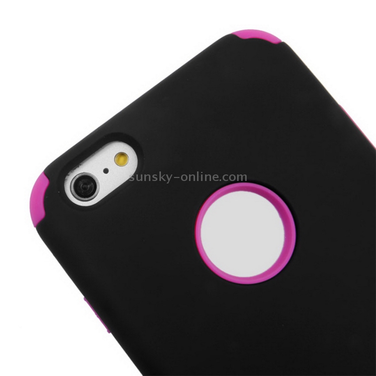 Silicone + Hard Plastic Combination Case for iPhone 6 Plus & 6S Plus(Magenta) Silicone + Hard Plastic Combination Case for iPhone 6 Plus & 6S Plus(Magenta)