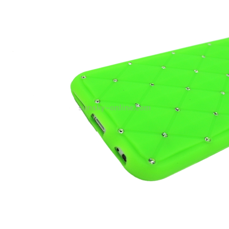 Starry Diamond Encrusted Silicone Case for iPhone 6 Plus(Green) Starry Diamond Encrusted Silicone Case for iPhone 6 Plus(Green)