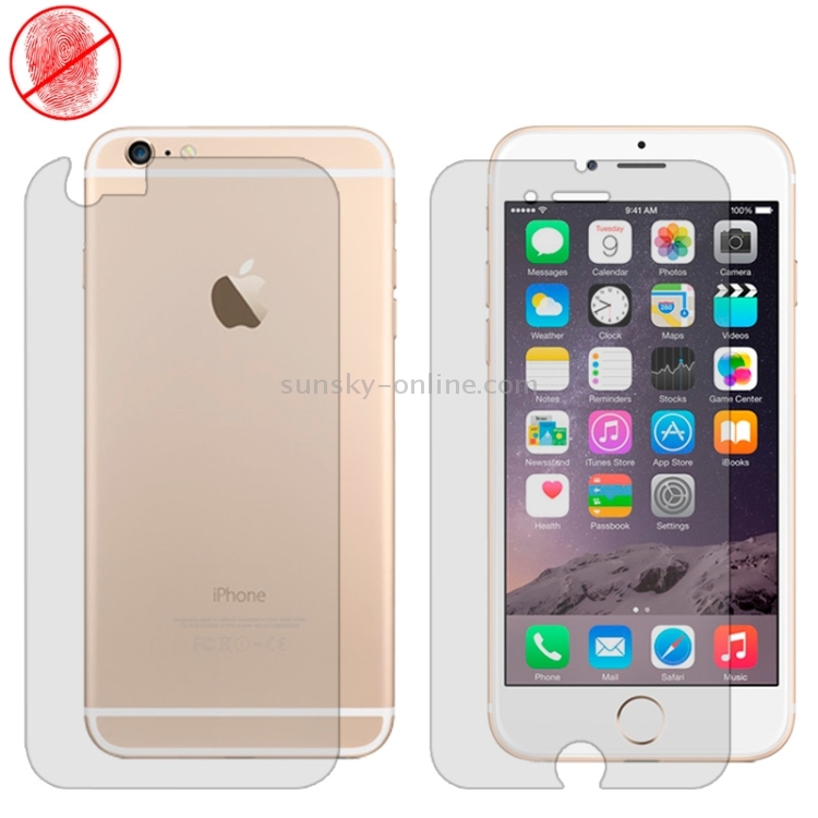 Anti-glare Back + Front Screen Protector for iPhone 6 Plus & 6S Plus Anti-glare Back + Front Screen Protector for iPhone 6 Plus & 6S Plus