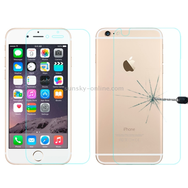 0.26mm Explosion-proof Front and Back Screen Protector Tempered Glass Film for iPhone 6 Plus 0.26mm Explosion-proof Front and Back Screen Protector Tempered Glass Film for iPhone 6 Plus
