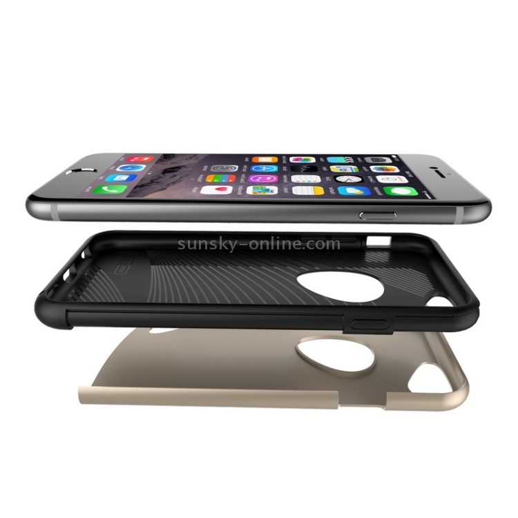 SLiCOO Cobblestone PC + TPU Combination Case for iPhone 6 Plus & 6S Plus(Gold) SLiCOO Cobblestone PC + TPU Combination Case for iPhone 6 Plus & 6S Plus(Gold)