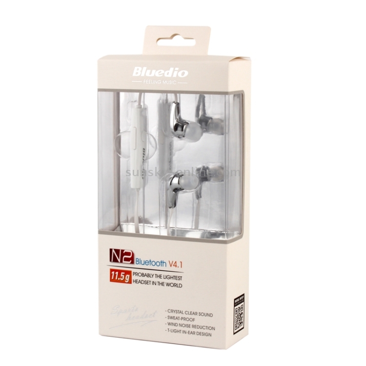 Bluedio N2 Bluetooth Stereo Headset Noise Isolating Earphone with Mic for iPhone 6 & 6 Plus / Galaxy S6 / S6 edge / Other Mobile Phones(White) Bluedio N2 Bluetooth Stereo Headset Noise Isolating Earphone with Mic for iPhone 6 & 6 Plus / Galaxy S6 / S6 edge / Other Mobile Phones(White)