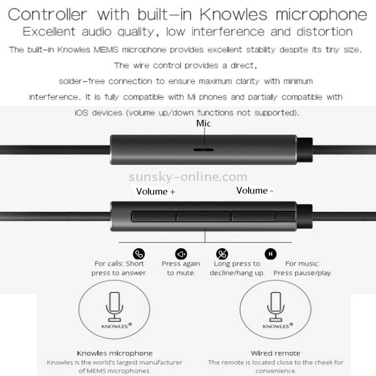 Standard Edition Xiaomi Piston In-Ear Stereo Bass Earphones With Remote & Mic for iPhone 6 & 6 Plus , iPhone 5 & 5S & 5C, iPhone 4 & 4S, iPad, iPod, Xiaomi, Galaxy S6 / S5 / Note 4,Cable Length:1.25m(Black) Standard Edition Xiaomi Piston In-Ear Stereo Bass Earphones With Remote & Mic for iPhone 6 & 6 Plus , iPhone 5 & 5S & 5C, iPhone 4 & 4S, iPad, iPod, Xiaomi, Galaxy S6 / S5 / Note 4,Cable Length:1.25m(Black)