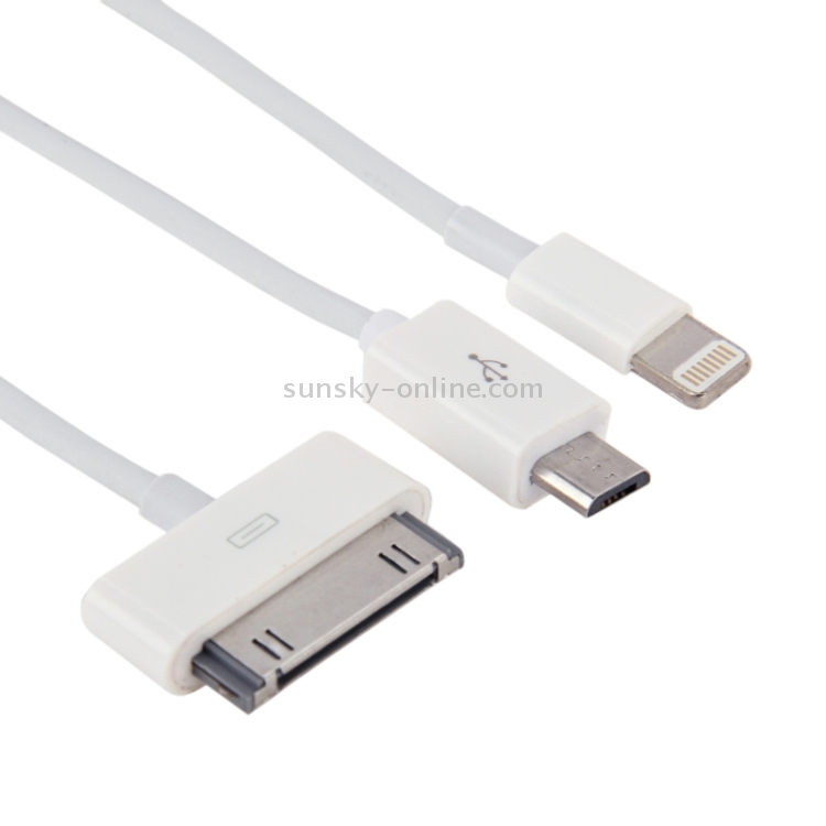 49-74cm 5V 1A 4 in 1 (8pin / 30pin / Micro USB / USB) Car Charger Spring Cable 49-74cm 5V 1A 4 in 1 (8pin / 30pin / Micro USB / USB) Car Charger Spring Cable