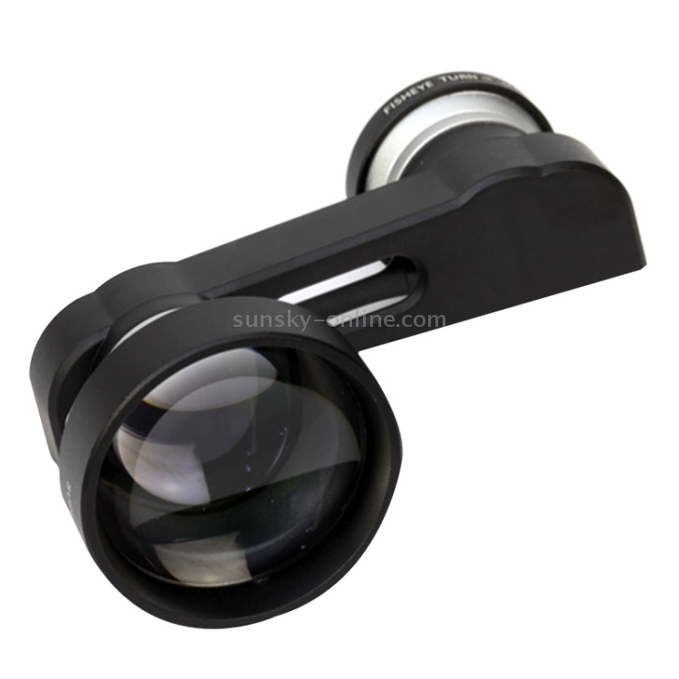 3 in 1 Super Telephoto 5X + Macro + 180 Degree Fisheye Phone Photo Zoom Lens Set for iPhone 6 Plus