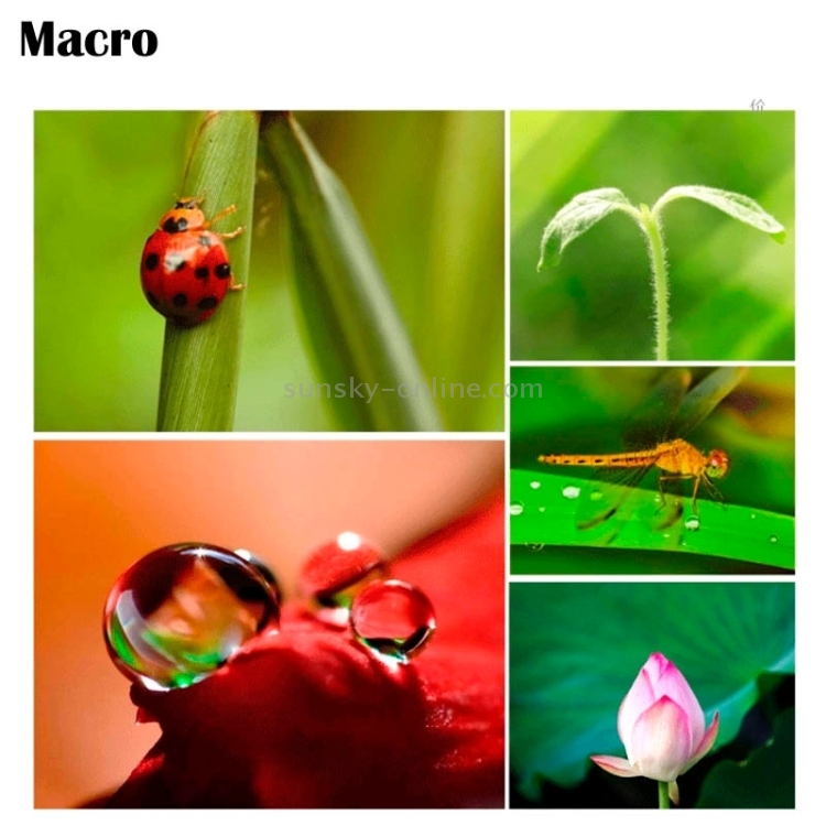 3 in 1 Super Telephoto 5X + Macro + 180 Degree Fisheye Phone Photo Zoom Lens Set for iPhone 6 Plus