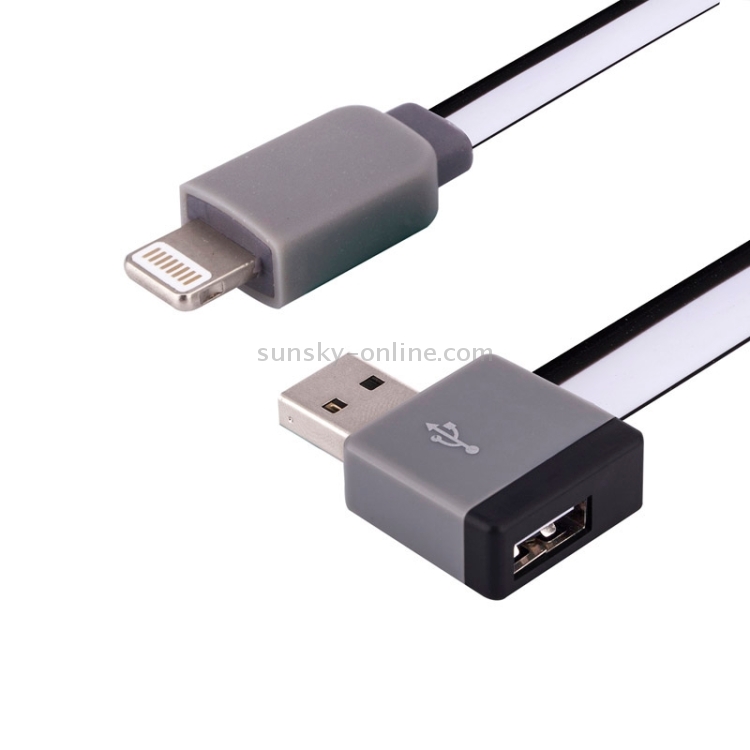 Elbow 8pin to USB 2.0 Data / Charger Cable for iPhone 6 & 6 Plus / iPhone 5 & 5S & 5C / iPad Air 2 & Air / iPad mini 3 & mini 2 & mini / iPod, Length: 1.02m(Black) Elbow 8pin to USB 2.0 Data / Charger Cable for iPhone 6 & 6 Plus / iPhone 5 & 5S & 5C / iPad Air 2 & Air / iPad mini 3 & mini 2 & mini / iPod, Length: 1.02m(Black)