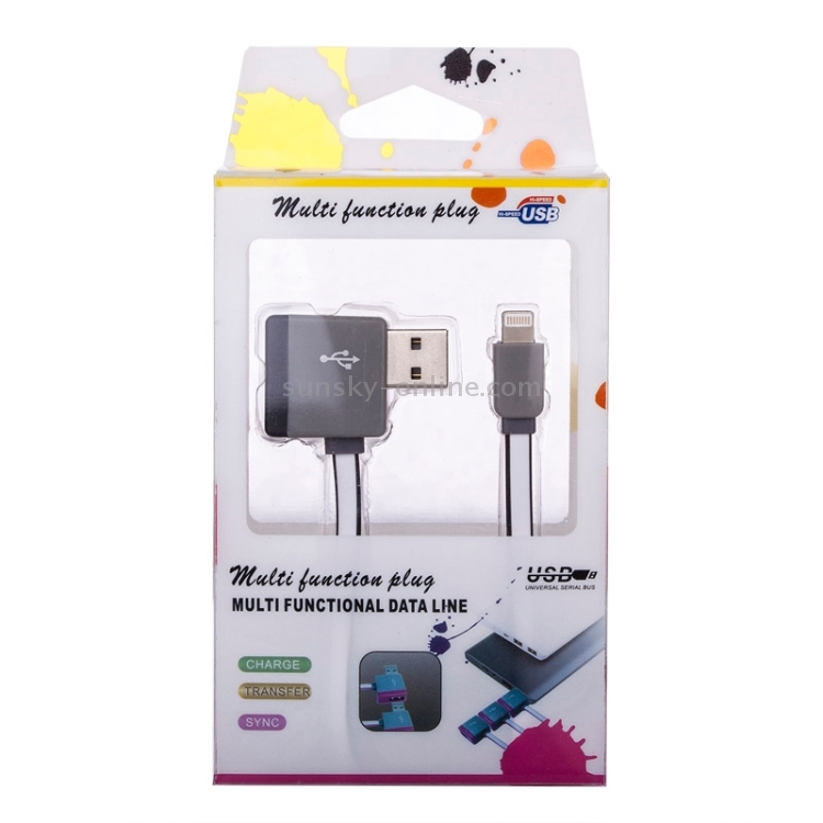 Elbow 8pin to USB 2.0 Data / Charger Cable for iPhone 6 & 6 Plus / iPhone 5 & 5S & 5C / iPad Air 2 & Air / iPad mini 3 & mini 2 & mini / iPod, Length: 1.02m(Black) Elbow 8pin to USB 2.0 Data / Charger Cable for iPhone 6 & 6 Plus / iPhone 5 & 5S & 5C / iPad Air 2 & Air / iPad mini 3 & mini 2 & mini / iPod, Length: 1.02m(Black)