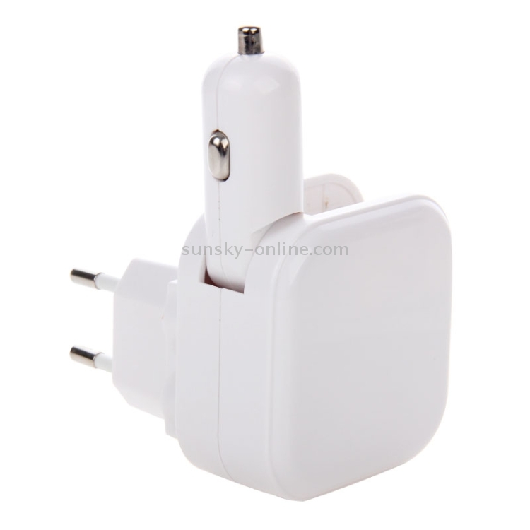 EU Plug 2-Ports 5V (2.1A or 1A) High Compatibility USB Power Adapter with Car Charger EU Plug 2-Ports 5V (2.1A or 1A) High Compatibility USB Power Adapter with Car Charger