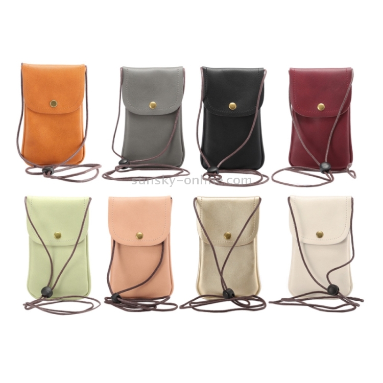 Universal Vertical PU Leather Case / Phone Leather Bag with String(White) Universal Vertical PU Leather Case / Phone Leather Bag with String(White)