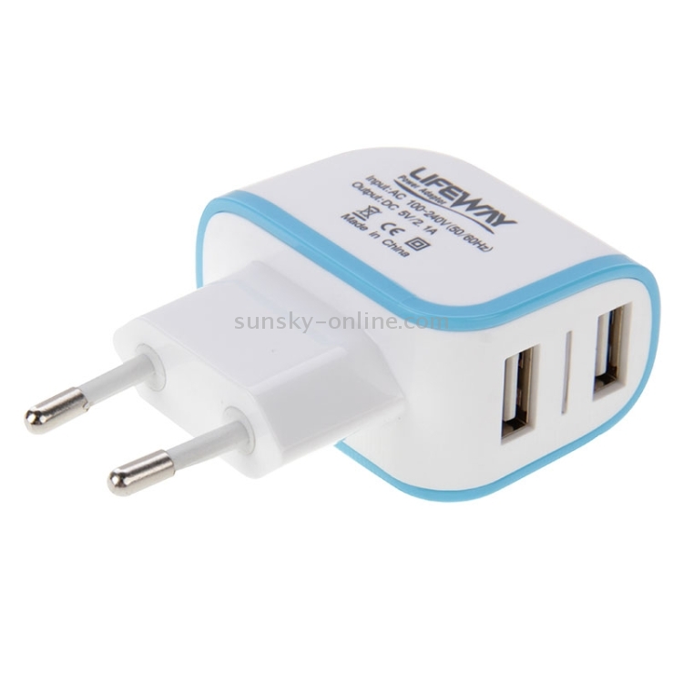 2-Ports 5V 2.1A High Compatibility USB Charger Adapter