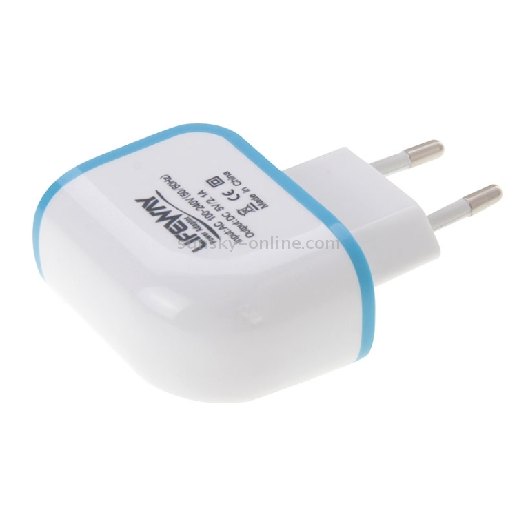 2-Ports 5V 2.1A High Compatibility USB Charger Adapter