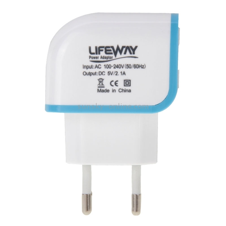 2-Ports 5V 2.1A High Compatibility USB Charger Adapter