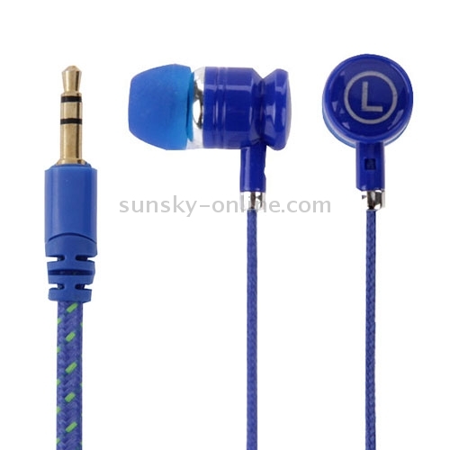 Wooden Beads Style In-ear Stereo Necklace Headphone(Blue) Wooden Beads Style In-ear Stereo Necklace Headphone(Blue)