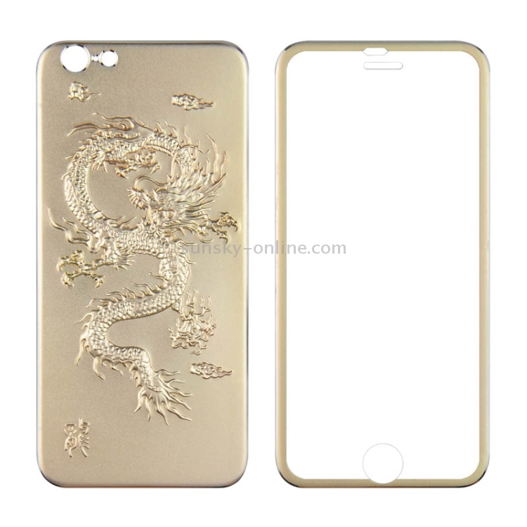 0.3mm Front + Back 3D Curved Surface Chinese Dragon Pattern Titanium Alloy Full Screen Tempered Glass Screen Protector for iPhone 6 Plus(Gold) 0.3mm Front + Back 3D Curved Surface Chinese Dragon Pattern Titanium Alloy Full Screen Tempered Glass Screen Protector for iPhone 6 Plus(Gold)