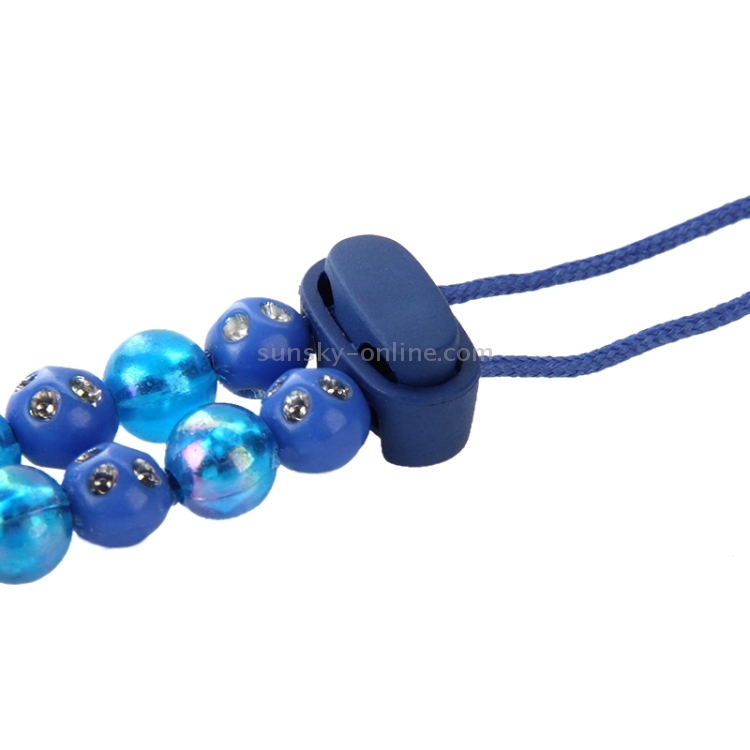 Beads Style In-ear Stereo Necklace Headphone(Blue) Beads Style In-ear Stereo Necklace Headphone(Blue)
