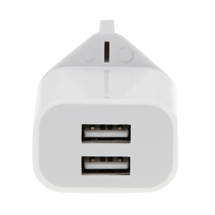 2-Ports 5V 2A USB Charger Adapter(White) 2-Ports 5V 2A USB Charger Adapter(White)