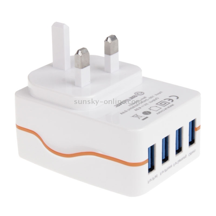 BiLiTong 4-Ports 5V 4A High Compatibility USB Charger Adapter with Light BiLiTong 4-Ports 5V 4A High Compatibility USB Charger Adapter with Light