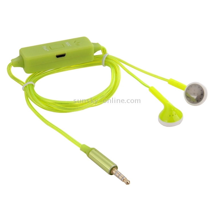 In-ear 3.5mm Universal Stereo Wired Light Glow Headset with Mic, Support Hands-free Call for iPhone 6 & 6 Plus, iPhone 6S & 6S Plus, Galaxy S6 / S6 edge / S6 edge+ / Note 5, HTC, Sony(Green) In-ear 3.5mm Universal Stereo Wired Light Glow Headset with Mic, Support Hands-free Call for iPhone 6 & 6 Plus, iPhone 6S & 6S Plus, Galaxy S6 / S6 edge / S6 edge+ / Note 5, HTC, Sony(Green)