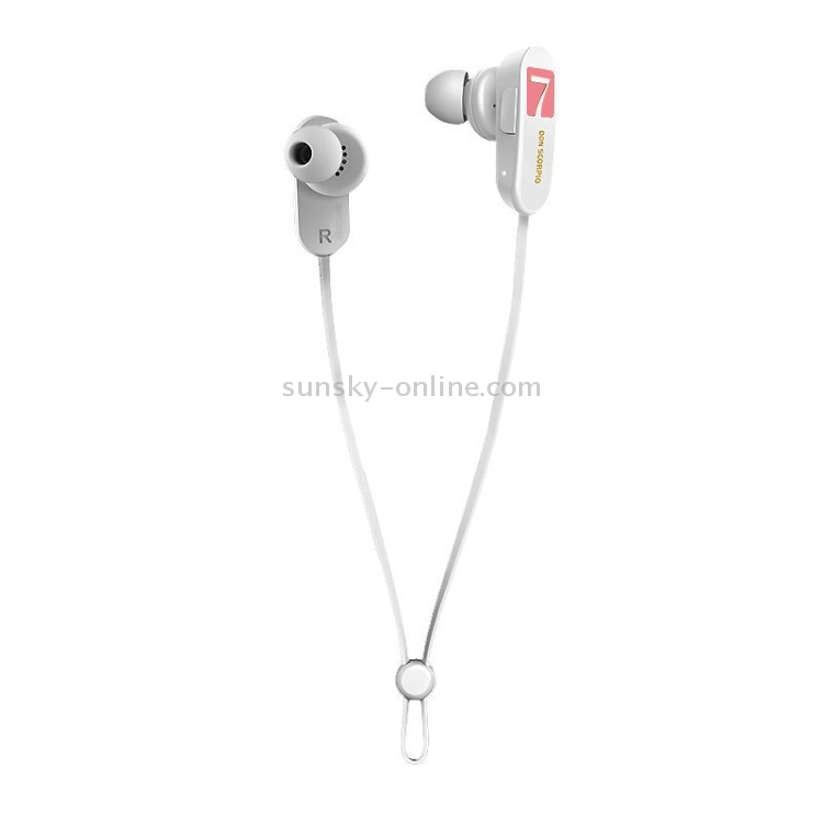 7 DON SCORPIO SMUSHROOM Bluetooth Stereo Sport Earphone with Microphone, Support Hands-free & Music for iPhone 6 & 6 Plus, iPhone 6S & 6S Plus, Galaxy S6 / S6 edge / S6 edge+ / Note 5, HTC, Sony(White)