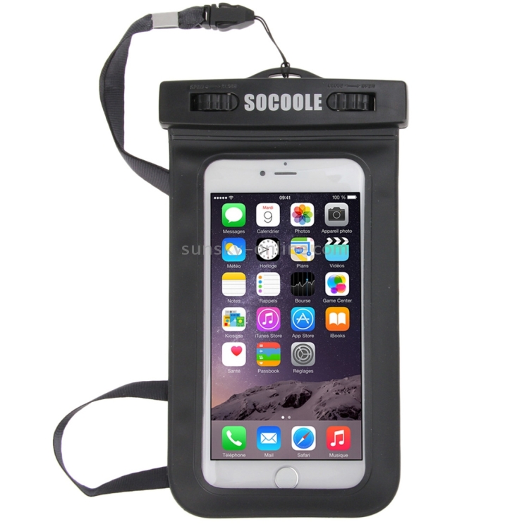 SOCOOLE WPC-003 Universal Waterproof Bag for iPhone 6 & 6s, Samsung S6 ...