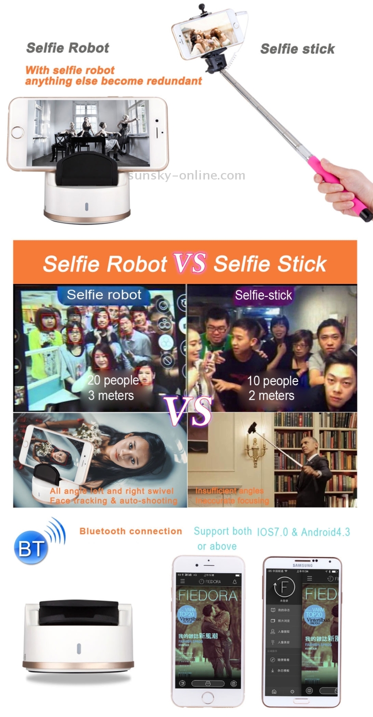A-Ding Smart Wireless Remote Shutter Self-timer Selfie Robot for Android iOS Phone(Pink) A-Ding Smart Wireless Remote Shutter Self-timer Selfie Robot for Android iOS Phone(Pink)
