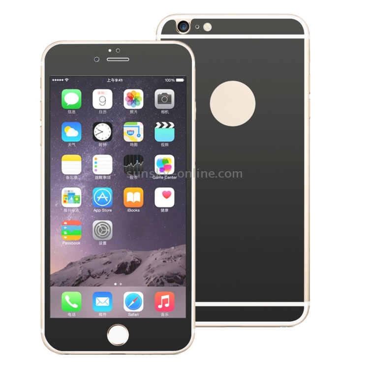 0.3mm Ultra-thin Plating Full Screen Front + Back Color Mirror Tempered Glass Screen Protector for iPhone 6 Plus & 6s Plus(Black) 0.3mm Ultra-thin Plating Full Screen Front + Back Color Mirror Tempered Glass Screen Protector for iPhone 6 Plus & 6s Plus(Black)