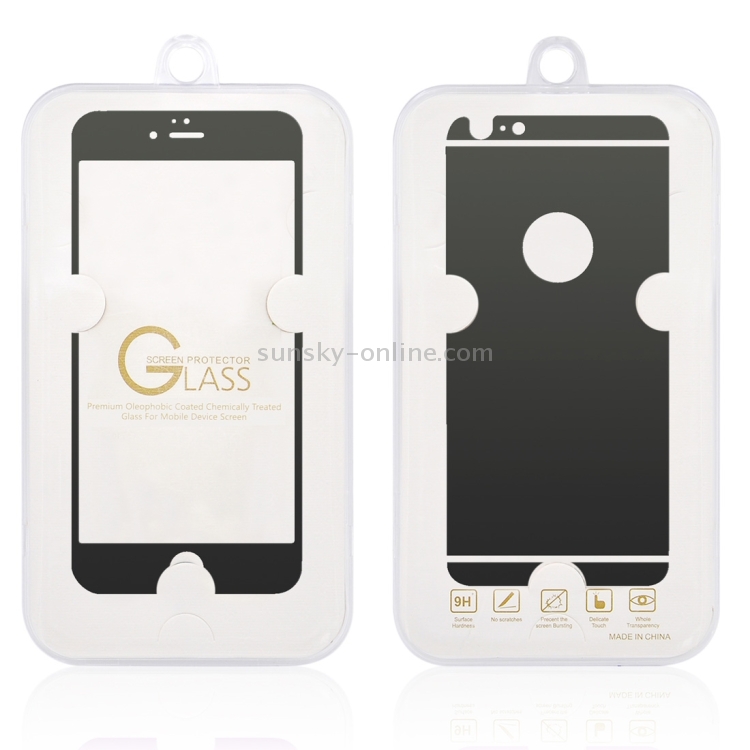 0.3mm Ultra-thin Plating Full Screen Front + Back Color Mirror Tempered Glass Screen Protector for iPhone 6 Plus & 6s Plus(Black) 0.3mm Ultra-thin Plating Full Screen Front + Back Color Mirror Tempered Glass Screen Protector for iPhone 6 Plus & 6s Plus(Black)