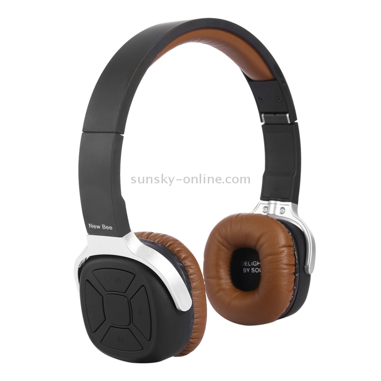 New Bee Wireless Bluetooth Stereo Foldable Headset with Mic, Support Handfree Call & NFC Pairing & Pedometer