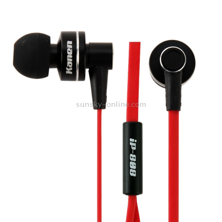 Kanen iP-808 3.5mm Plug Noodle Wire Style In-ear Stereo Earphone with Microphone for iPhone 6 & 6 Plus, iPhone 5 & 5S & 5C, Galaxy, Other Phones(Red) Kanen iP-808 3.5mm Plug Noodle Wire Style In-ear Stereo Earphone with Microphone for iPhone 6 & 6 Plus, iPhone 5 & 5S & 5C, Galaxy, Other Phones(Red)