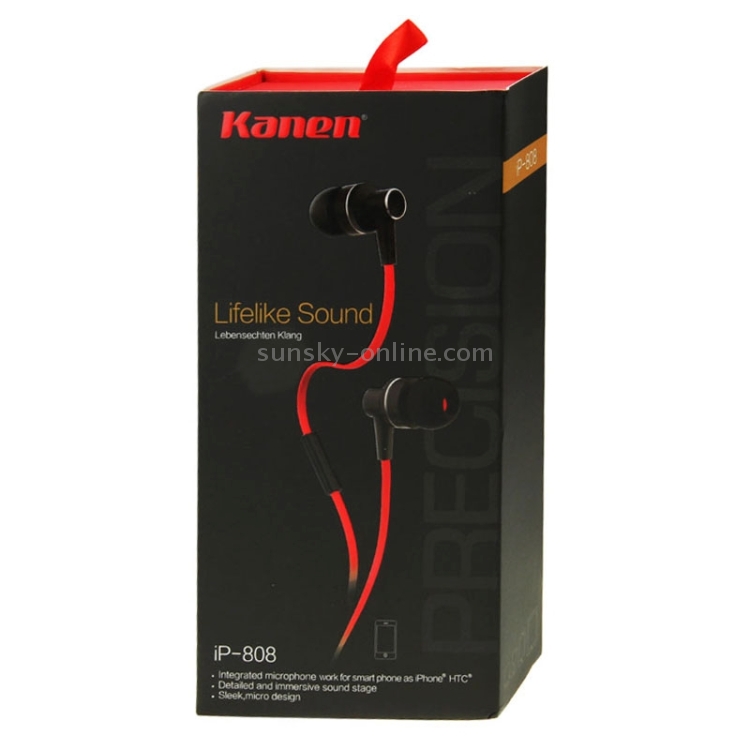 Kanen iP-808 3.5mm Plug Noodle Wire Style In-ear Stereo Earphone with Microphone for iPhone 6 & 6 Plus, iPhone 5 & 5S & 5C, Galaxy, Other Phones(Red) Kanen iP-808 3.5mm Plug Noodle Wire Style In-ear Stereo Earphone with Microphone for iPhone 6 & 6 Plus, iPhone 5 & 5S & 5C, Galaxy, Other Phones(Red)