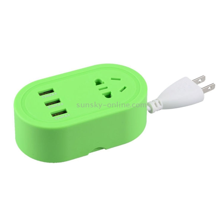 1.5m 3 USB Ports 5V (2+1+1)A Power Adapter with EU/AU/US Socket, US Plug 1.5m 3 USB Ports 5V (2+1+1)A Power Adapter with EU/AU/US Socket, US Plug