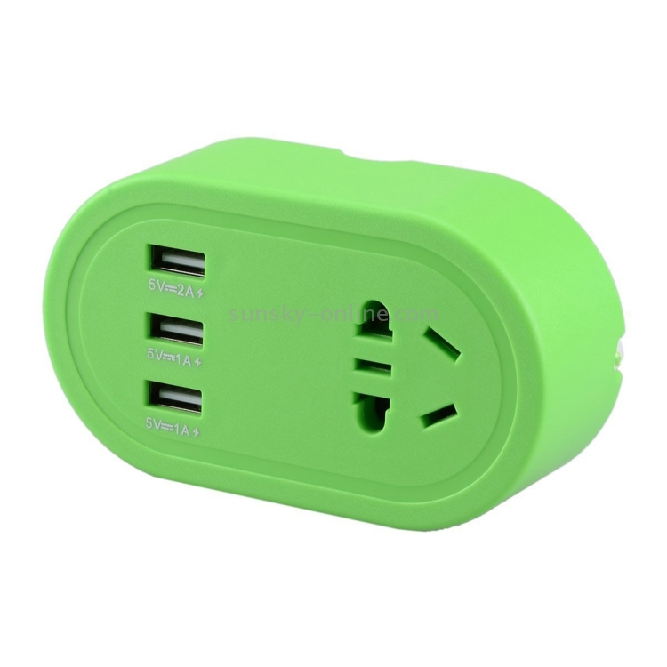 1.5m 3 USB Ports 5V (2+1+1)A Power Adapter with EU/AU/US Socket, US Plug 1.5m 3 USB Ports 5V (2+1+1)A Power Adapter with EU/AU/US Socket, US Plug